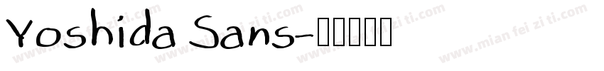 Yoshida Sans字体转换